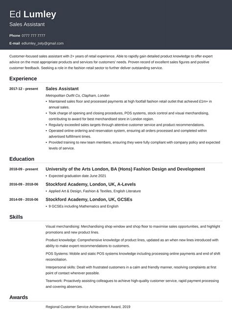 100 Best Cv Examples And Sample Cvs For Any Job In 2023