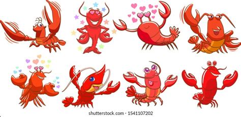 Free Clipart Cartoon Party Crawfish