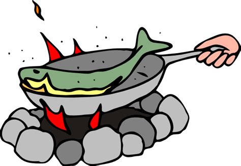 Frying Fish Clip Art At Clker Com Vector Clip Art Online Royalty Free Public Domain