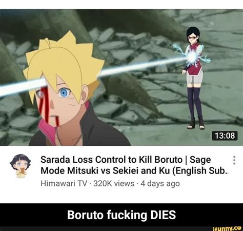Sarada Loss Control To Kill Boruto I Sage Mode Mitsuki Vs Sekiei