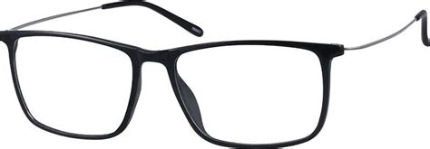 Black Ultra Thin Rectangle Glasses 78084 Zenni Optical Eyeglasses