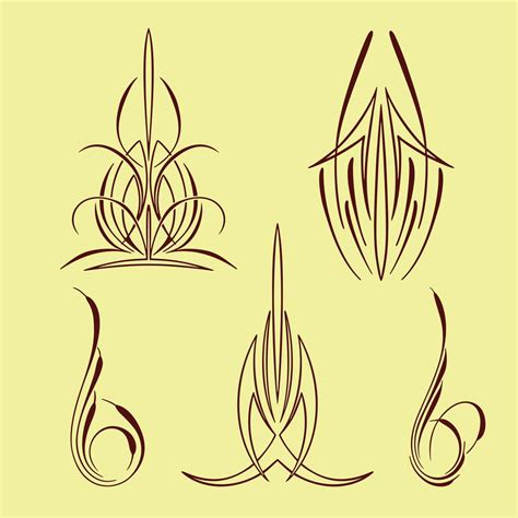 America Pinstriping Style Collection Set 611731 Vector Art At Vecteezy