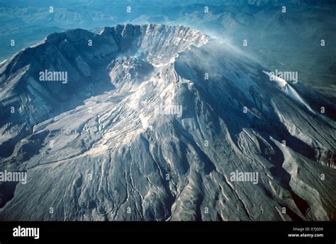 Aerial Mt St Helens Volcano Washington Stock Photo Alamy