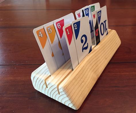 Wooden Playing Card Holder For Kids 5 Steps With Pictures