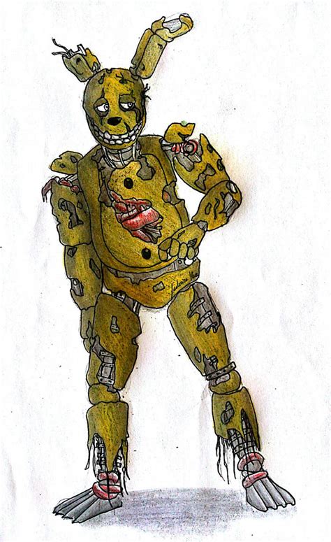 Colored Springtrap By Lupettabianca98 On Deviantart