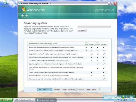 Download Microsoft Windows Vista Upgrade Advisor For Windows 111087