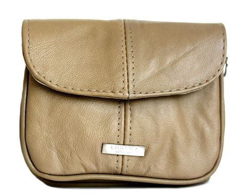 Lorenz Ladies Fawn Brown Leather Cross Body Shoulder Bag Handbag
