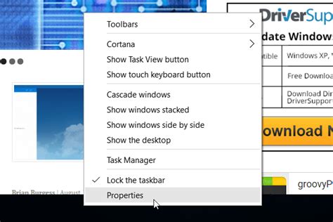 Windows 10 Tip Enable Desktop Peek From The Taskbar Updated