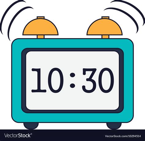 Digital Alarm Clock Icon Royalty Free Vector Image