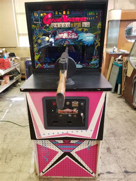 1974 Midway Gangbusters Electro Mechanical Shooting Arcade Game