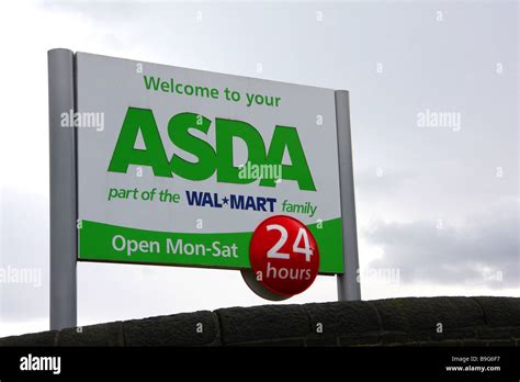 Sign At Asda Store At Thrum Hall Lane Halifax West Yorkshire Stock