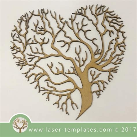 I found this website for some free laser cutting files. Heart tree template laser cut online store, free vector ...