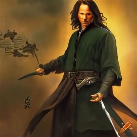 Traditional Chinese Painting Of Aragorn