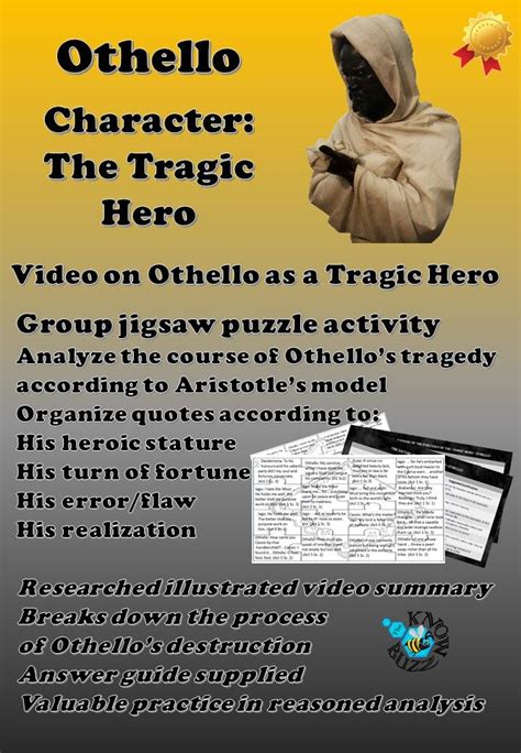 Othello By William Shakespeare Othello As A Tragic Hero Tragic