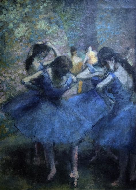 Danseuse Bleau Blue Dancers By Degas 1890 French Impr Flickr
