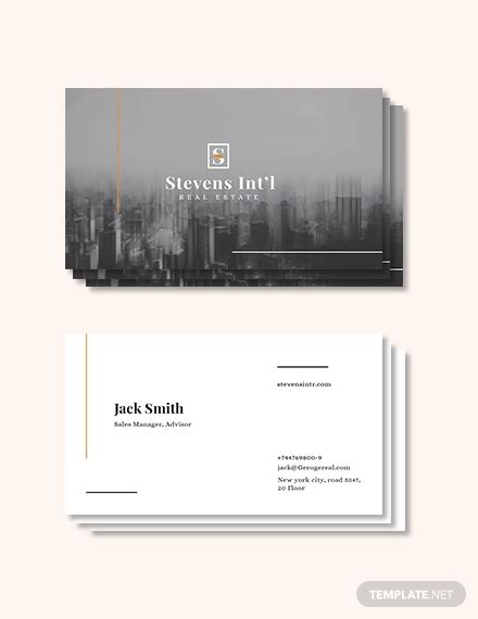 Real Estate Business Card Examples 25 Templates In Psd Ai Eps