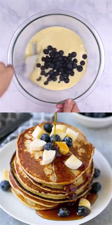 Blueberry Banana Pancakes Healthy Breakfast Video Recipe Video