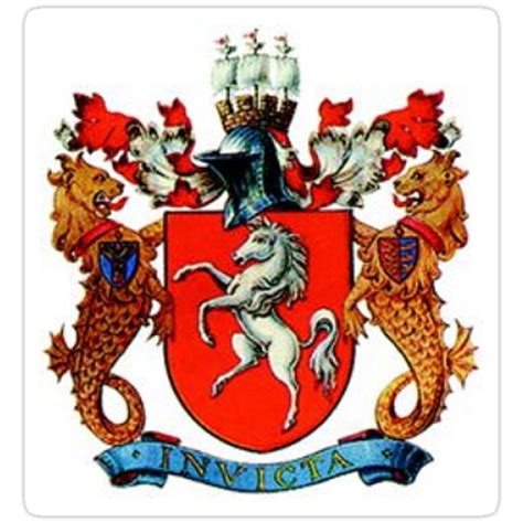 Coat Of Arms Of Kent England Stickers By Tonbbo Redbubble