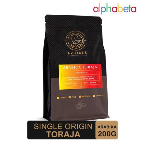 Jual ARUTALA TORAJA SAPAN ARABICA COFFEE 200 GR KOPI BUBUK GILING