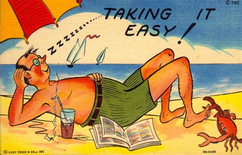 Pin By Ron Snyder On Post Card Art Beach Cartoon Old Man Cartoon Vintage Postcard
