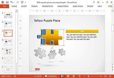 Free puzzle piece shapes for powerpoint free powerpoint templates. Best Jigsaw Puzzle Templates For PowerPoint