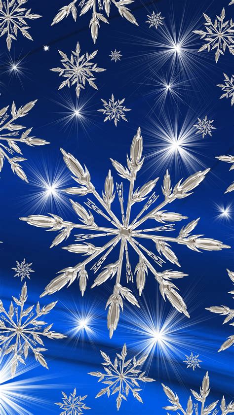 Blue White Lightning Snowflake 4k Hd Snowflake Wallpapers Hd