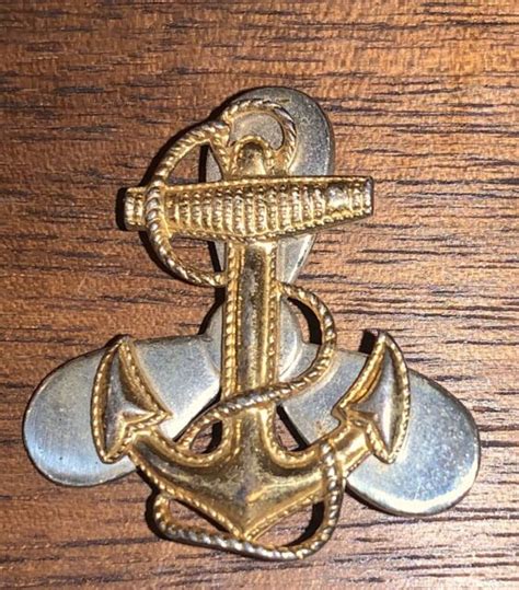 Vintage Wwii Sterling Navy Anchor Propeller Sweetheart Pin Usa Ebay