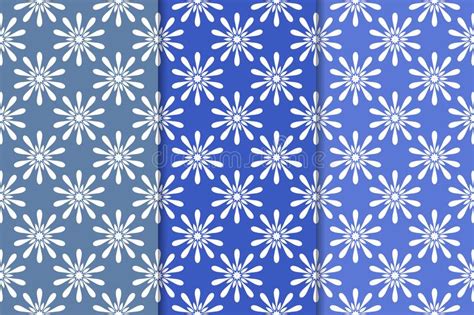 Floral brown and red background. Set Of Blue Floral Designs. Vertical Blue Seamless ...