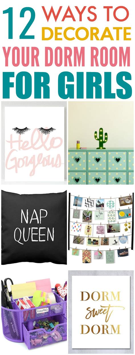 For starters, keep your dorm room space clean and organized. Cute Dorm Decor For Girls - A Little Craft In Your Day