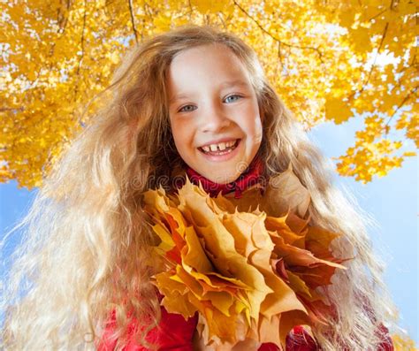 Girl At Autumn Stock Photo Image Of Females Color 195682942