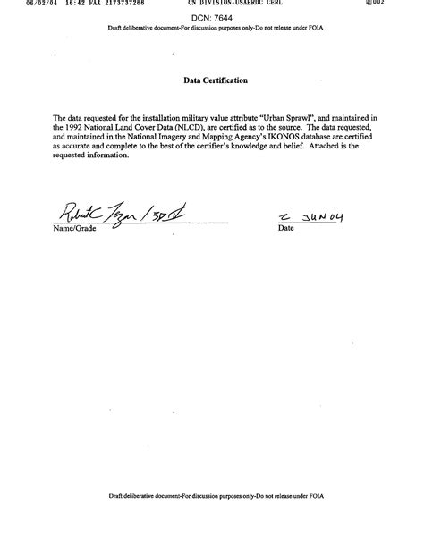 Certification Letter Template