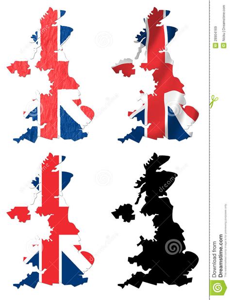 Map And National Flag Of United Kingdom Picture Gallery