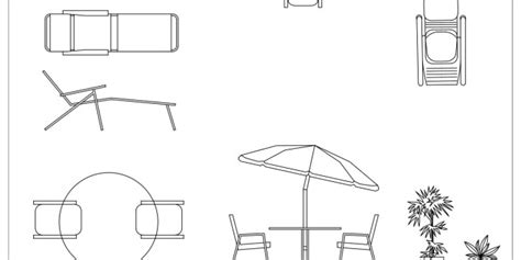 Free Cad Blocks Outdoor Furniture First In Architecture