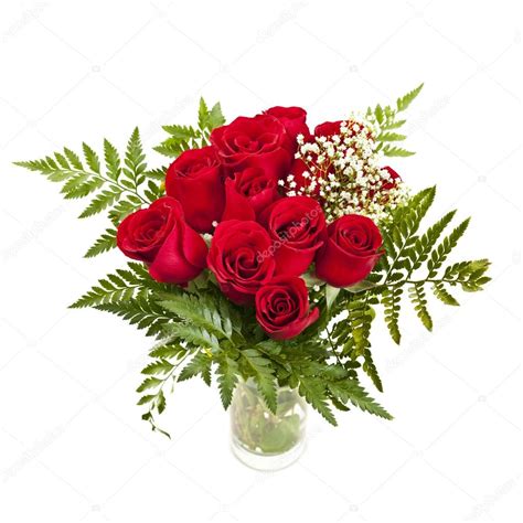 Bouquet Of Fresh Red Roses Stock Photo By ©elenathewise 27829275