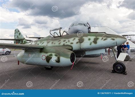 Messerschmitt Me 262 Schwalbe Wwii Fighter Jet Editorial Photo Image