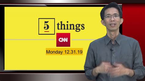 Cnn 5 Things 20191231 Youtube