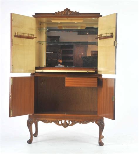 Home bar storage | crate and barrel. Antique Drinks Cabinet, Vintage Dry Bar, Walnut, Cocktail ...