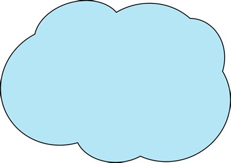 Fluffy Blue Cloud Clip Art Fluffy Blue Cloud Image
