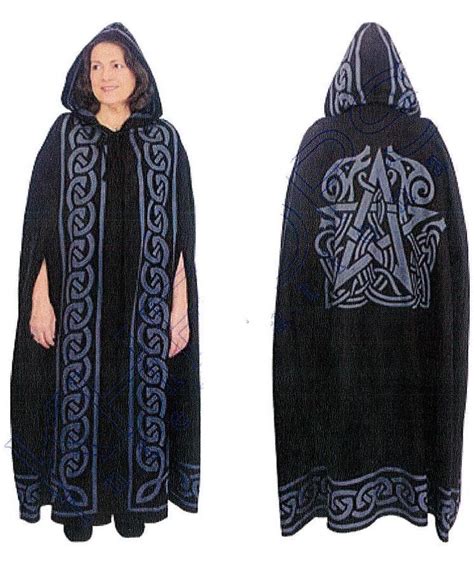 Black Pentacle Ritual Robe Or Cloak Death Metal Wiccan Clothing