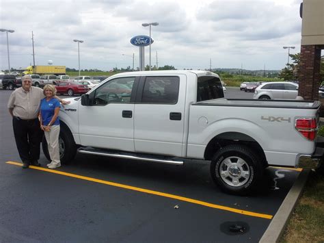 New and used car sales consultant. Jim Jacobus, his Ford F-150, and his sales consultant, Kay ...