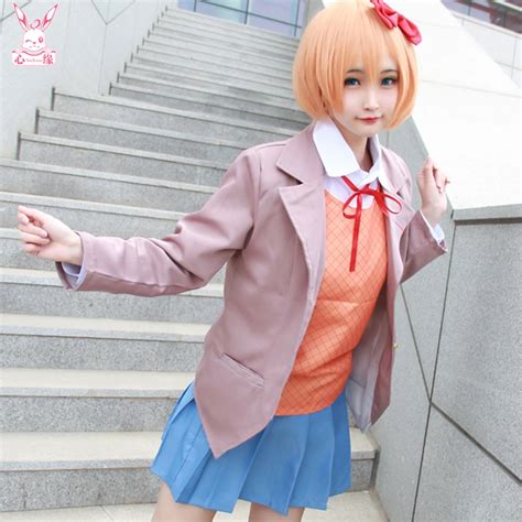 Sayori Yuri Natsuki Monika Cosplay Costume Doki Doki Literature Club