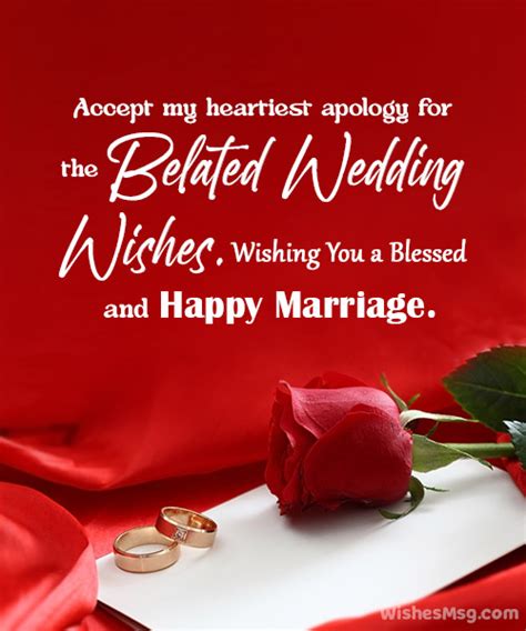 60 Belated Wedding Wishes And Messages Wishesmsg