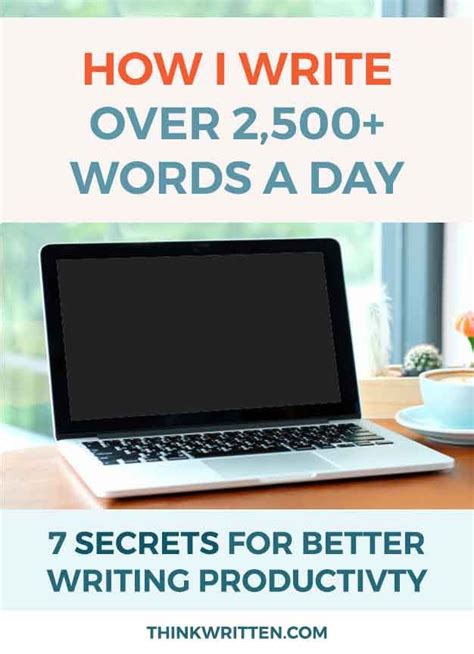 How I Write Over 2500 Words A Day Word Of The Day Writing