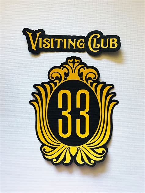 Svg File Disney Visiting Club 33 Logo Title Digital Etsy