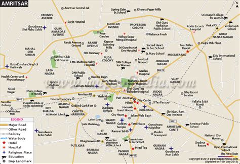 Amritsar City Map
