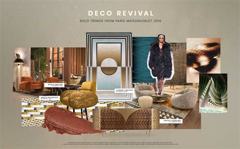 Moodboard Collection Deco Revival Interior Decor Trend For 2019
