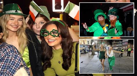 Boozy St Patricks Day Revellers Paint The Town Green As They Hit Bars