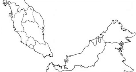 Peta Malaysia Kosong Hitam Putih Meningkatkan Kemahiran Menyelesaikan