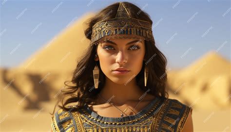 premium ai image the most beautiful teen egyptian girl imaginable elaborate ancient egyptian