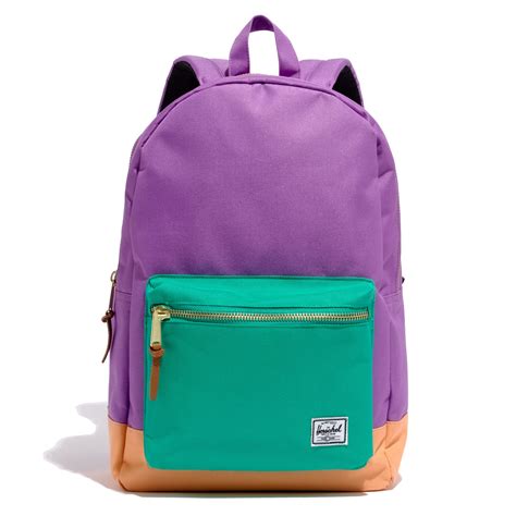 Madewell Herschel Supply Coreg X Colorblock Backpack In Purple Lyst